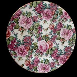 Edwardian Collection China Rose Chintz Style Plate